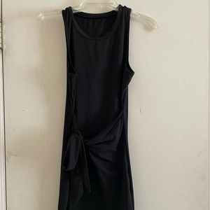 Wrap front dress